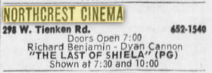 Northcrest Cinema - Aug 1973 Ad